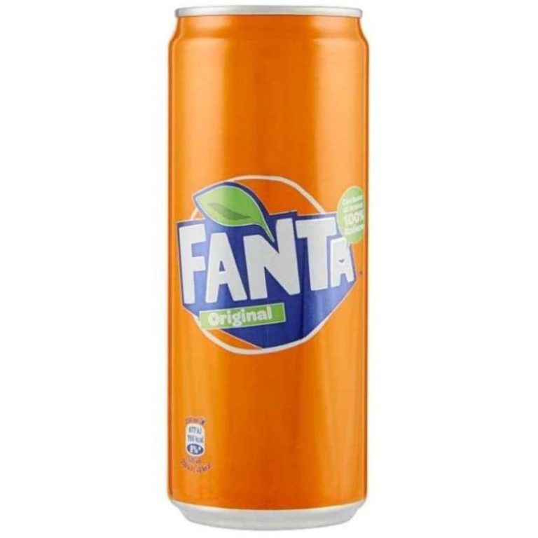 Fanta Original - 24 lattine sleek da 0